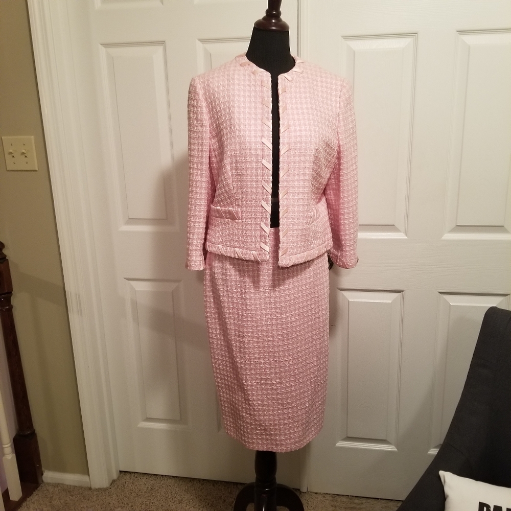 Escada Pink Skirt Suit